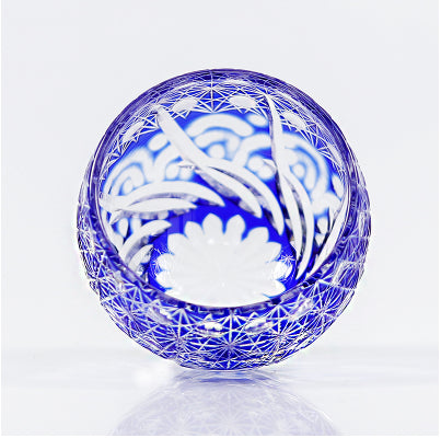 Juego de Copas de Cristal Edo Kiriko Coloreado - Image 4