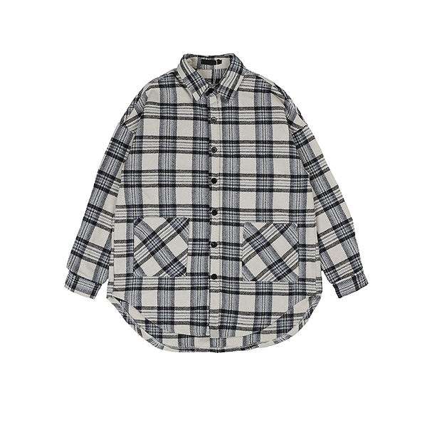 Chaqueta Camisa Suelta con Frente Corto y Aberturas Laterales - Image 3