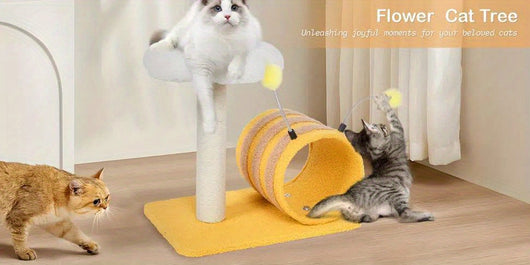 Árbol para Gatos con Túnel y Rascador de Sisal - Marco de Escalada Bee Cat - Image 6