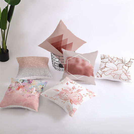 Funda de Almohada Piel de Durazno Dorada - Decoración Nórdica para Sofá - Image 4