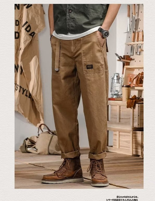 Pantalones Casuales Retro Americanos Talla Grande Rectos y Holgados - Image 18