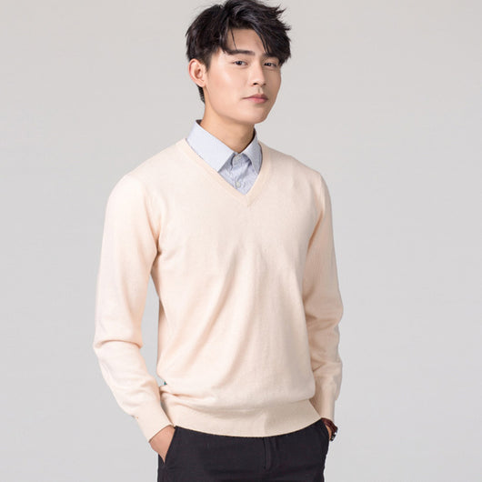 Suéter Holgado de Lana para Hombre - Pullover Casual de Color Sólido - Image 36