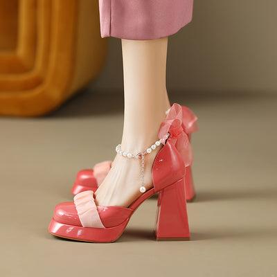Zapatos Mary Jane de Cuero Real con Tacón Grueso y Plataforma para Mujer - Image 14