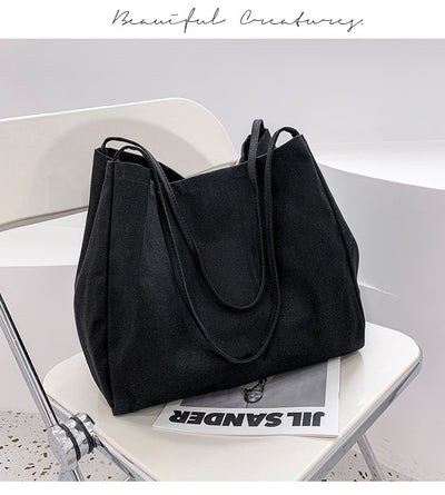 Bolsa de Compras Artística de Lona Grande con Capacidad Amplia - Image 18