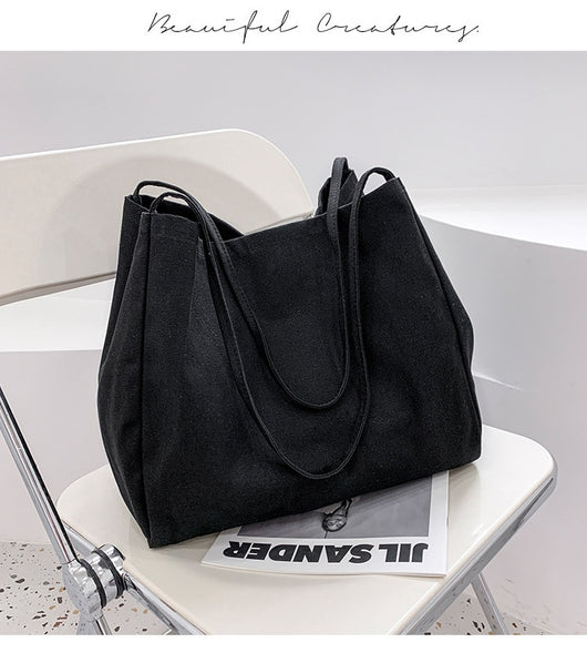Bolsa de Compras Artística de Lona Grande con Capacidad Amplia - Image 18