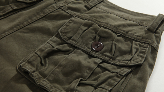 Shorts de Trabajo Europeos Estilo Casual Bolsillos Múltiples Algodón - Image 6