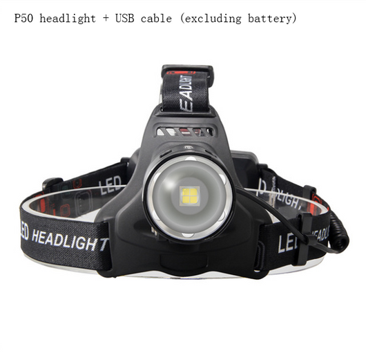 Linterna LED Frontal Recargable USB - Alcance Potente para Exteriores - Image 6