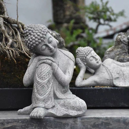 Estatua Buda de Resina con Maceta Floral para Jardín y Decoración de Espacios - Image 6