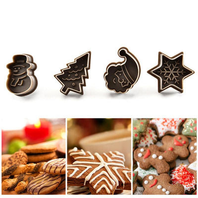 Juego de 4 Cortadores de Galletas Navideñas - Image 9