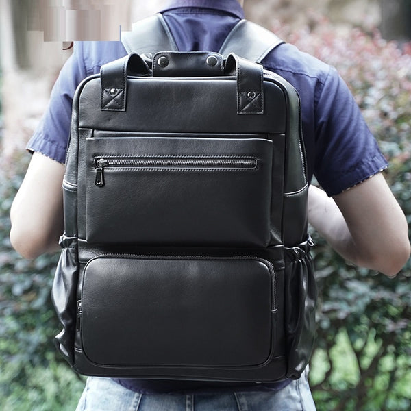 Mochila de Cuero para Viajes y Negocios