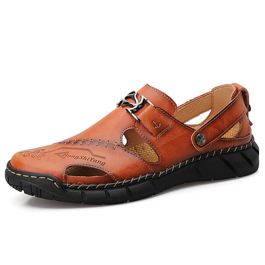 Sandalias Casuales de Cuero Genuino para Hombre - Estilo Versátil y Cómodo - Image 7