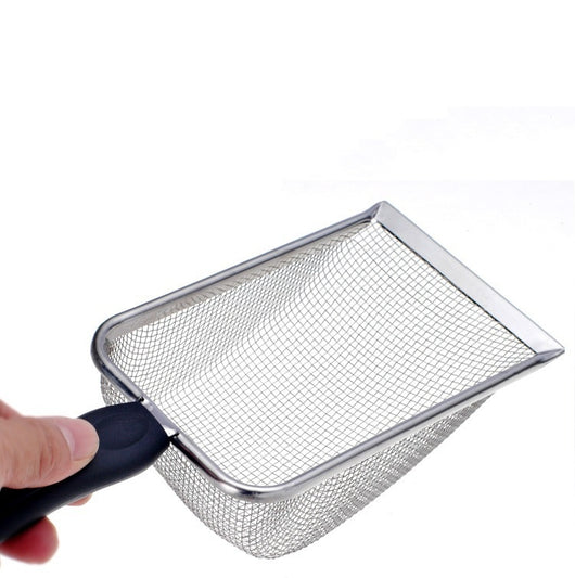 Pala Sanitaria de Acero Inoxidable con Agujeros Finos para Gatos - Image 10