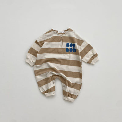 Mameluco a Rayas para Bebé - Ropa de Primavera y Otoño - Image 10