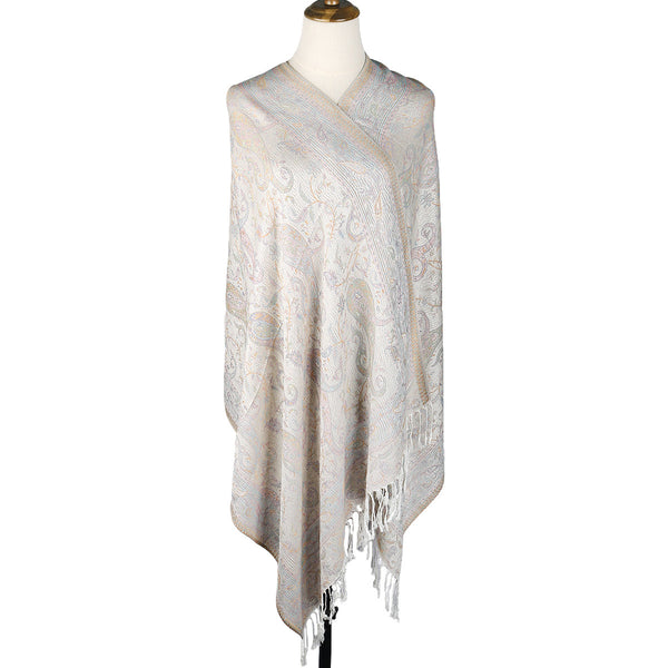 Bufanda Étnica Jacquard con Patrón Anacardo y Borlas - Estilo Europeo y Americano - Image 6