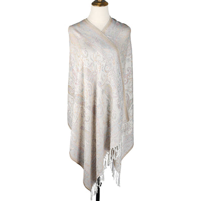 Bufanda Étnica Jacquard con Patrón Anacardo y Borlas - Estilo Europeo y Americano - Image 6