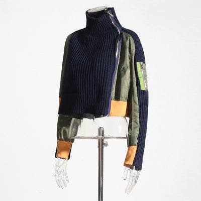 Suéter Cuello Alto Corto Tejido para Mujer - Image 13