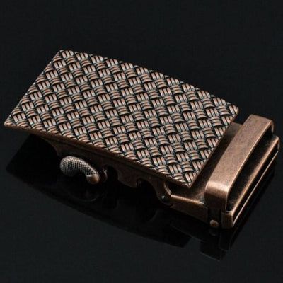 Cinturón de Cuero para Hombre con Hebilla Automática de Aleación