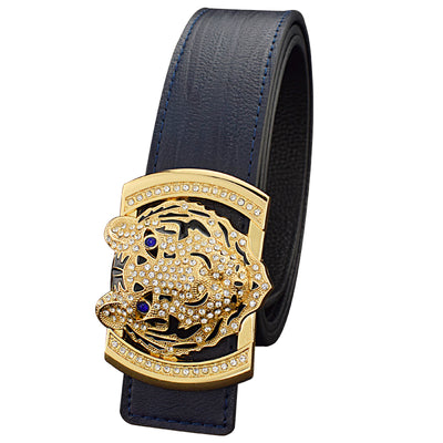 Cinturón de Cuero Casual Tiger Style para Hombre - Image 13