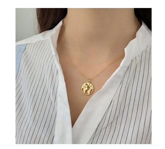 Collar de Moneda en Plata de Ley