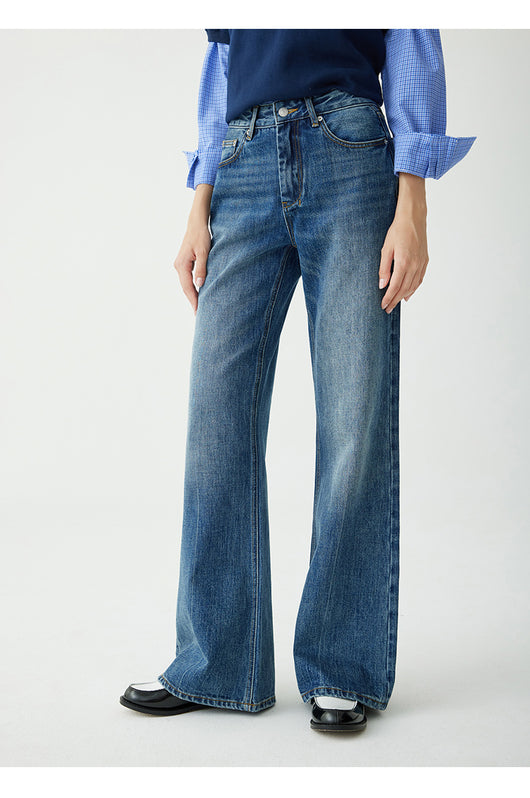 Jeans Rectos Cintura Alta Mujer Otoño Stretch - Image 21