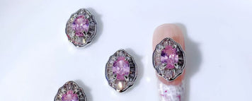 Accesorios de Nail Art en Circonita - Diseños Arco, Corazón, Luna e Irregular - Image 20