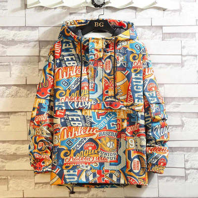 Chaqueta de Algodón Hip Hop Graffiti Urbano