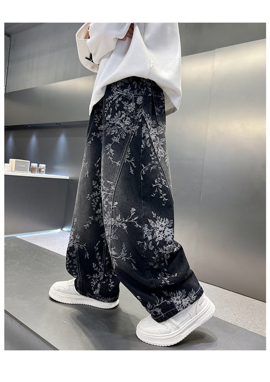 Pantalones Jeans Sueltos Estilo Pu Shuai para Niños - Diseño Trendy y Cómodo - Image 23