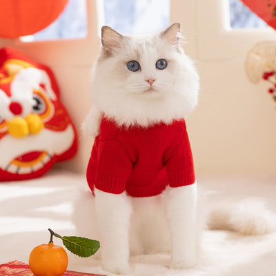 Suéter Navideño para Gatos y Mascotas - Abrigo Tejido Cálido para Invierno - Image 12