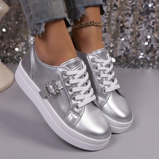 Zapatillas Deportivas de Cuero con Suela Flexible para Mujer - Image 9