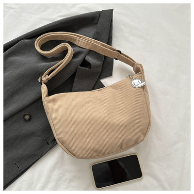 Bolsa Bandolera Artística Pana Un Hombro - Diseño Versátil para Estudiantes - Image 20