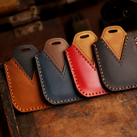 Estuche para Llaves de Cuero Genuino Premium