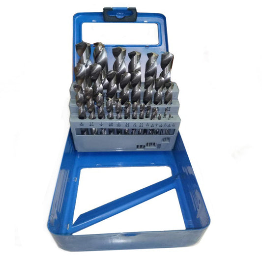 Set de 25 Brocas de Torsión Multimaterial para Madera, Hierro y Aluminio