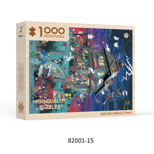 Puzzle de Madera para Adultos 1000 Piezas Formas Especiales Navidad Personalizado Juguete Educativo - Image 14