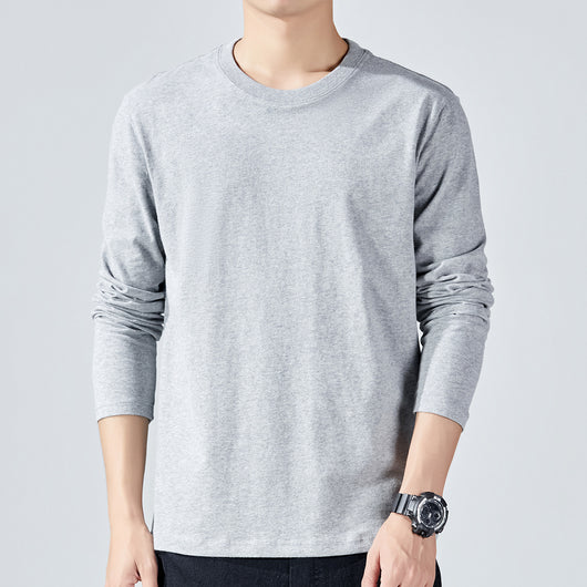 Camiseta Manga Larga Básica de Algodón para Hombre - Image 4