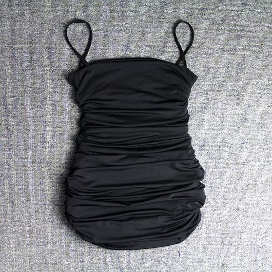 Vestido de Club Plisado con Escote Cruzado - Image 48