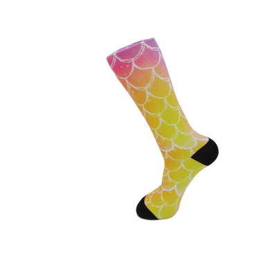 Calcetines Personalizados con Patrón de Escamas de Pez - Image 14
