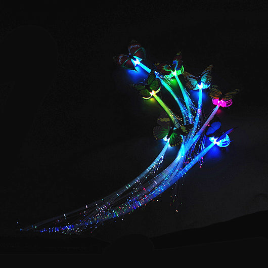 Horquilla de Cabello LED Parpadeante con Trenza Luminiscente