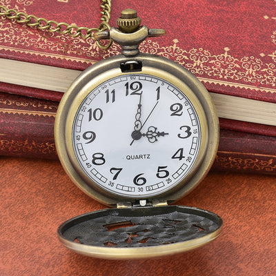 Reloj de Bolsillo Dragón y Fénix - Diseño Calado Tradicional - Image 3