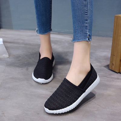 Zapatos Deportivos Tejidos Ligeros con Plataforma Transpirable para Mujer - Image 4