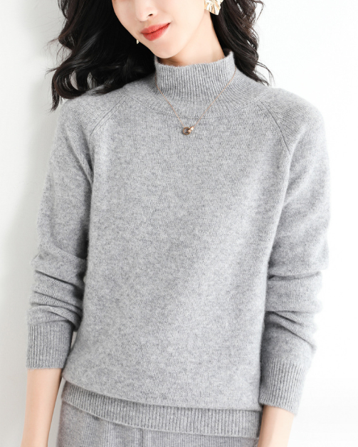 Suéter Cuello Alto Mujer Lana Gruesa Oversize Manga Larga - Image 16