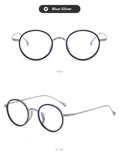 Lentes Retro de Titanio Puro - Marco Redondo Vintage - Image 18