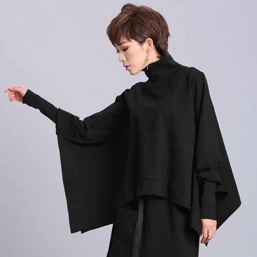 Suéter Pullover Oversized Irregular de Manga Larga para Mujer - Image 5