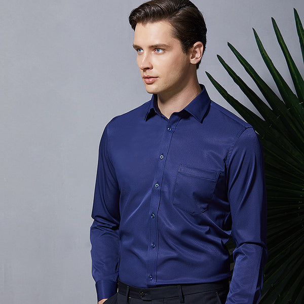 Camisa de Trabajo Elástica Mercerizada para Hombre