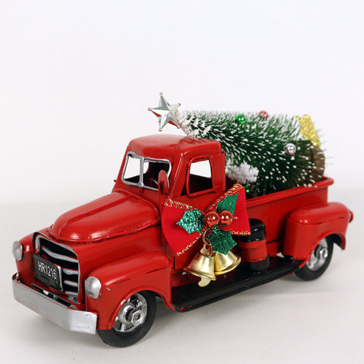 Adornos Navideños Camión Rojo Retro - Image 22