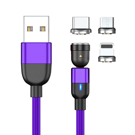 Cable de Carga Magnético 3 en 1 con Rotación 540° - Image 13