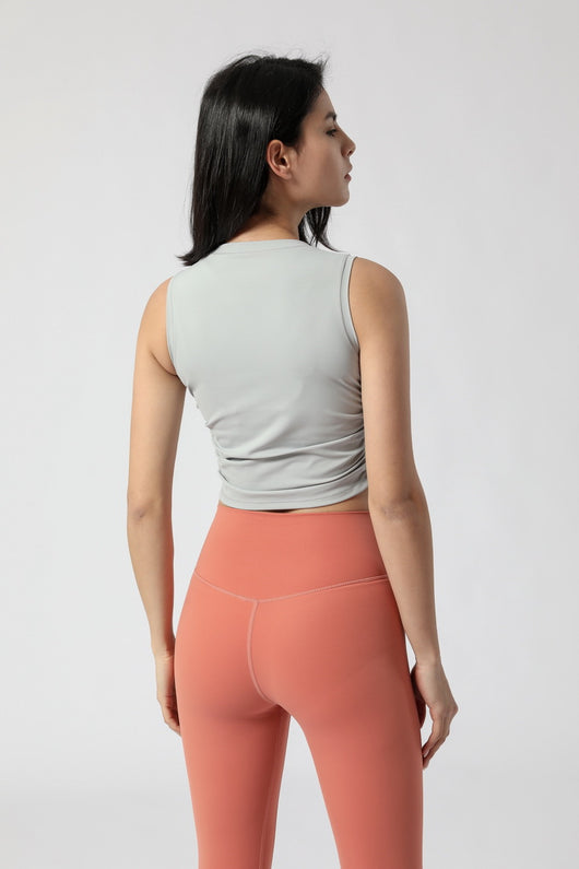 Top Deportivo Mujer con Pliegues Laterales - Image 13