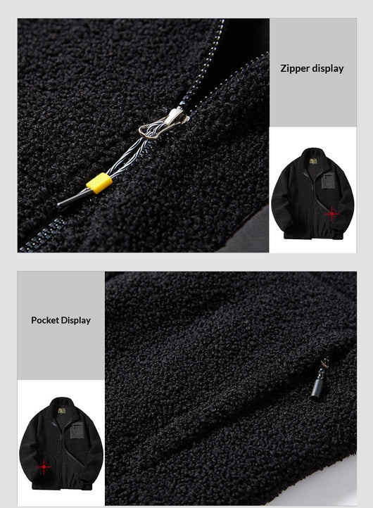 Cardigan Polar Fleece para Hombre - Abrigo Térmico Outdoor - Image 23