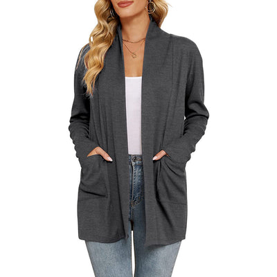 Cardigan Suelto Casual para Mujer con Bolsillos - Image 8