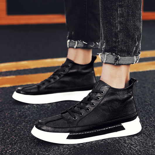 Botas Casuales de Cuero Marrón para Hombre - Estilo Versátil - Image 3