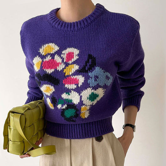 Suéter Ajustado Cuello Alto Jardín Versalles para Mujer - Image 6